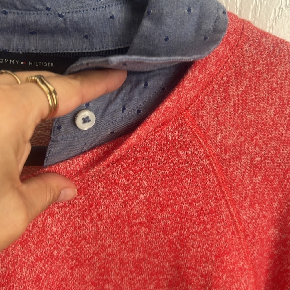 ladies Tommy Hilfiger size xl sweater with attached shirt‎ - Picture 6 of 8